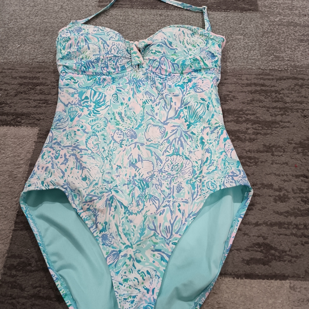 One-Piece - Aqua and Pink